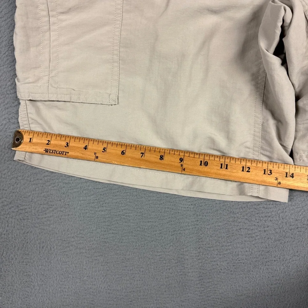 The North Face Shorts Mens XL Tan Cargo Gorpcore Hiking Belted Nylon Outdoors